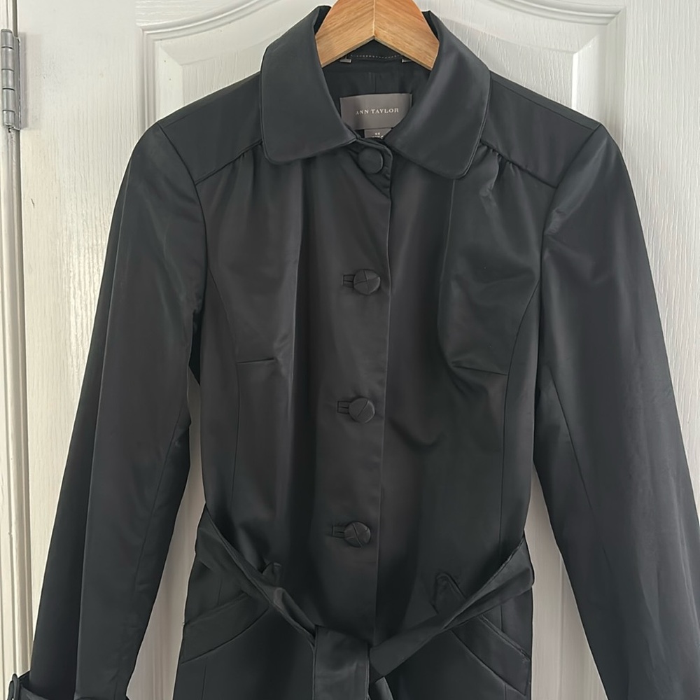 Ann Taylor Black Trench Coat